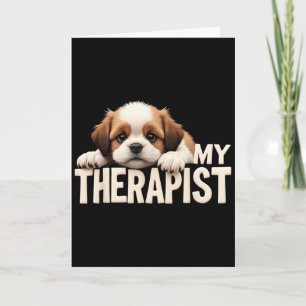 Carte Chien Drôle Mon Thérapeute Shih Tzu Chien 