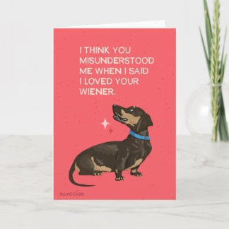 Carte chien édulcoré