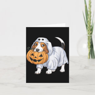 Carte Chien fantôme Beagle Halloween