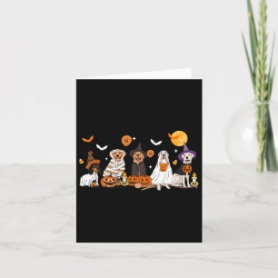 Carte Chien Fantôme sorcière maman Costume d'Halloween H
