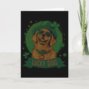 Carte Chien Golden Retriever - Saint-Patrick Saint Pad