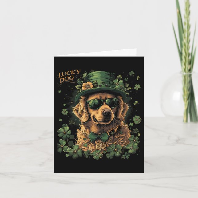 Carte Chien Golden Retriever - Saint-Patrick Saint Pad (Devant)