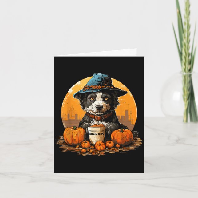 Carte Chien Halloween  (Devant)