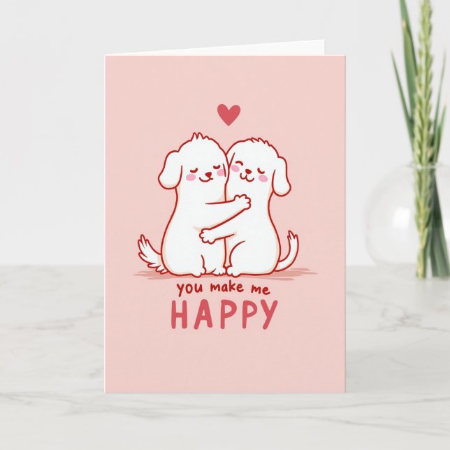 Carte Chien Heureux (Devant)