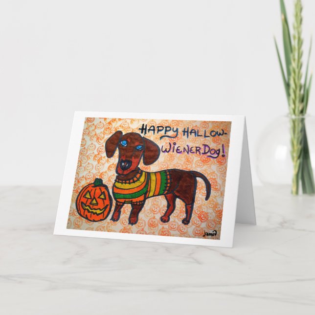 Carte Chien heureux de Sanctifier-Saucisse (Devant)
