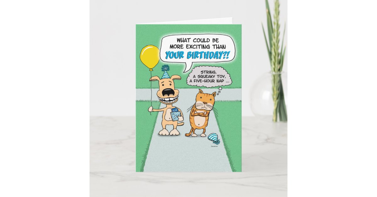Carte Chien Heureux Drole Et Anniversaire Grincheux De Zazzle Fr