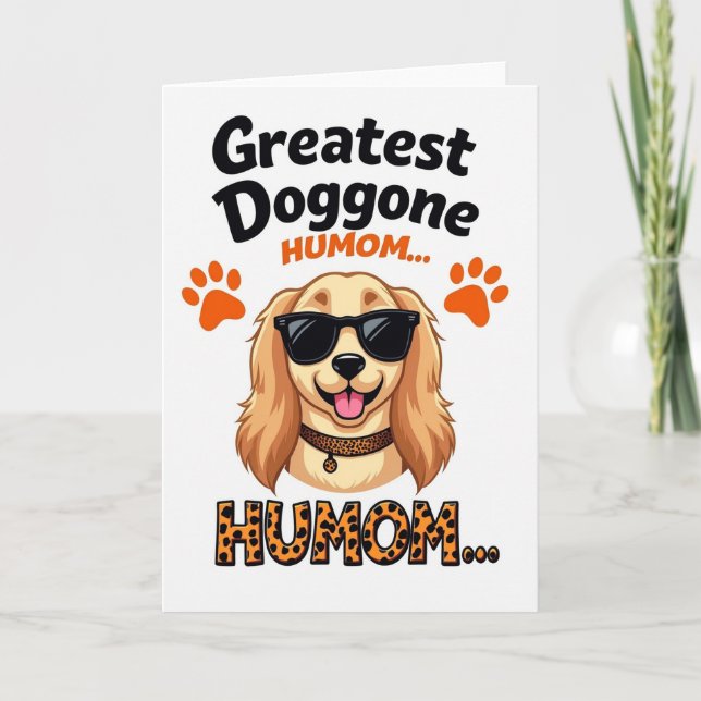 Carte Chien Humom Léopard (Devant)