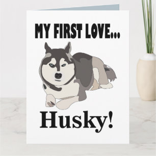 Carte Chien Husky Sibérien