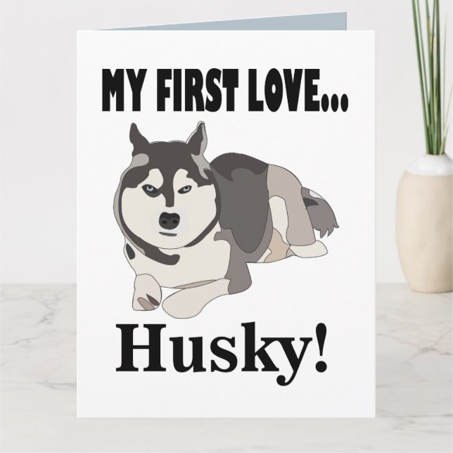 Carte Chien Husky Sibérien (Devant)