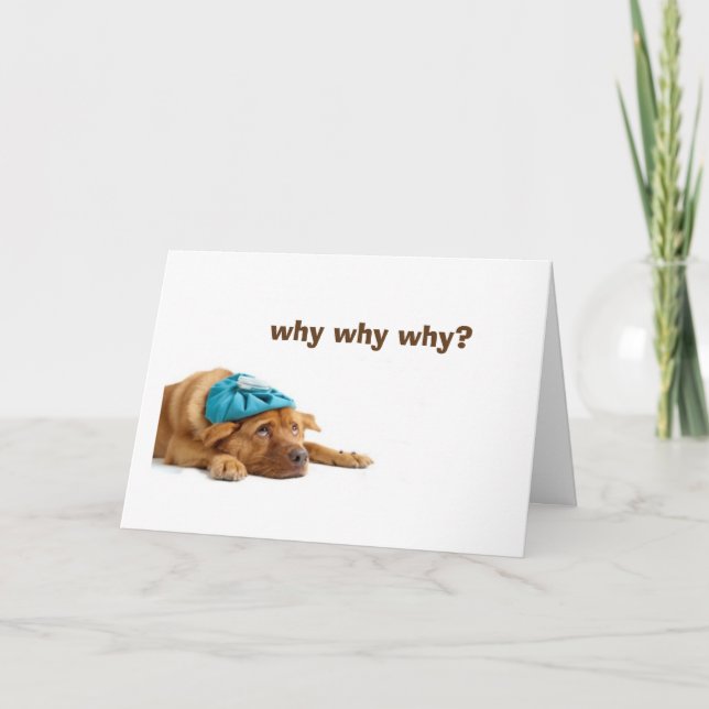 CARTE CHIEN INÉBRITÉ CÉLÉBRE VOTRE ANNIVERSAIRE (Devant)