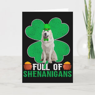 Carte Chien irlandais Great Pyrenees plein de bêtises St
