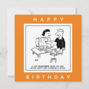 Carte Chien Jouer à un jeu d'ordinateur Dessin