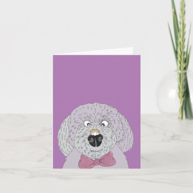 Carte Chien mariage (Devant)