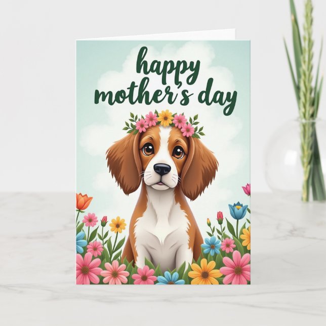 Carte Chien Mignon Pour Ma Femme (Devant)