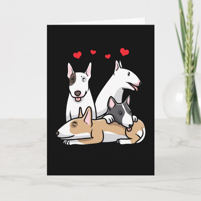 Carte Chien miniature Bull Terrier (Devant)