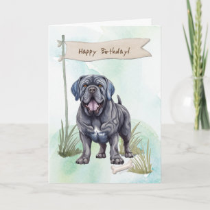 Carte Chien napolitain Mastiff race sous signe d'anniver