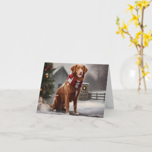 Carte Chien Nova Scotia Duck Tolling Retriever dans la n
