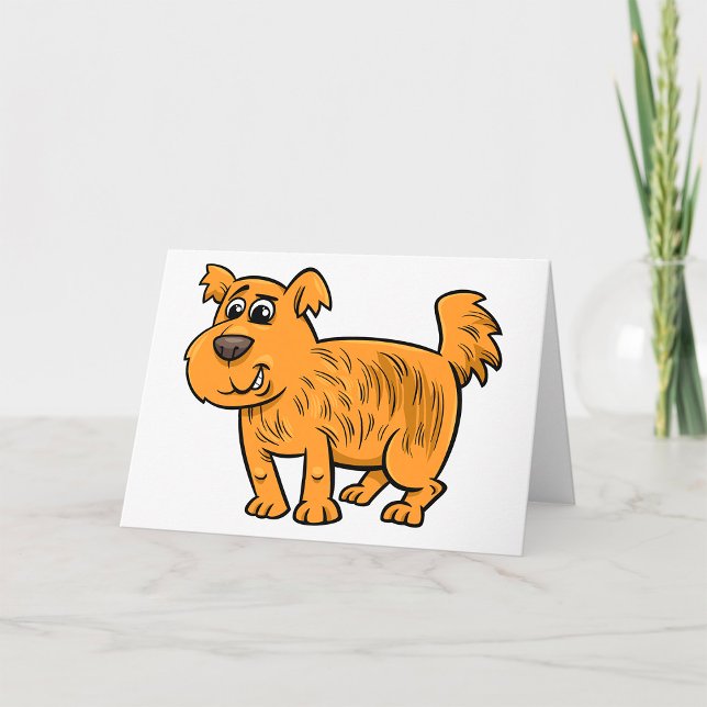 Carte Chien orange hirsute (Créateur téléchargé)