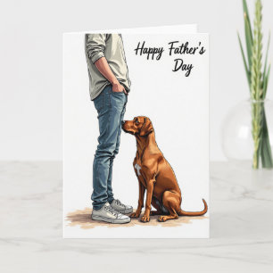 Carte Chien pour la Fête des Pères Chaude