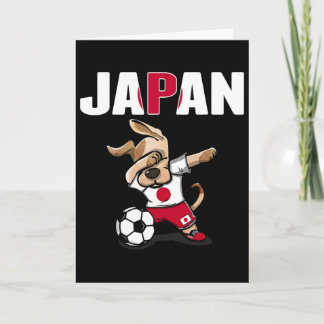 Carte Chien qui fait dabbing Japon Maillot de supporters