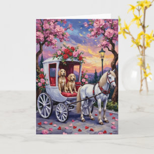 Carte Chien Setter Anglais Saint-Valentin