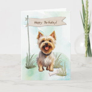 Carte Chien Silky Terrier Se reproduit sous le signe d'a