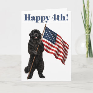Carte Chien Terre-Neuve Joyeux 14 juillet