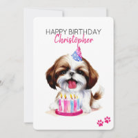 Chien Tzu Chien Personnalisé Joyeux Appartement d'