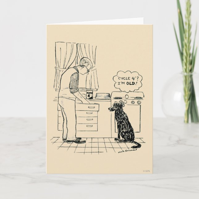 Carte Chien vieillissant (Devant)