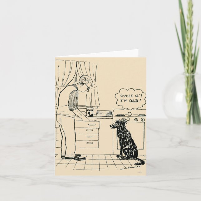 Carte Chien vieillissant (Devant)