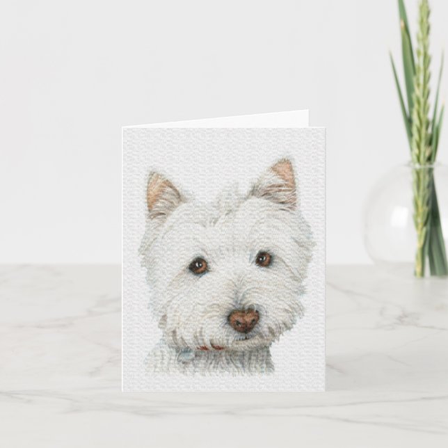 Carte Chien Westie (Devant)