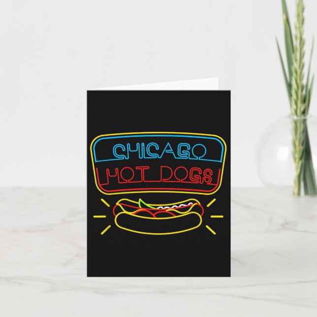 Carte Chiens Chauds De Chicago Et Condiments Bbq (Devant)