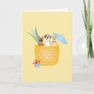 Carte Chiens d'ananas Pina Colada