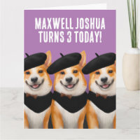Chiens De Corgi Chic Chic Vous Souhaitent Bon Anni