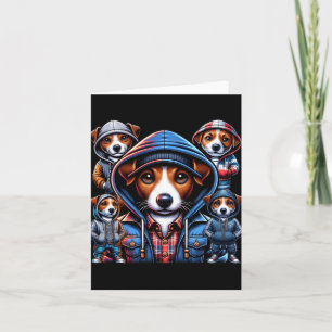 Carte Chiens de gangster Jack Russel