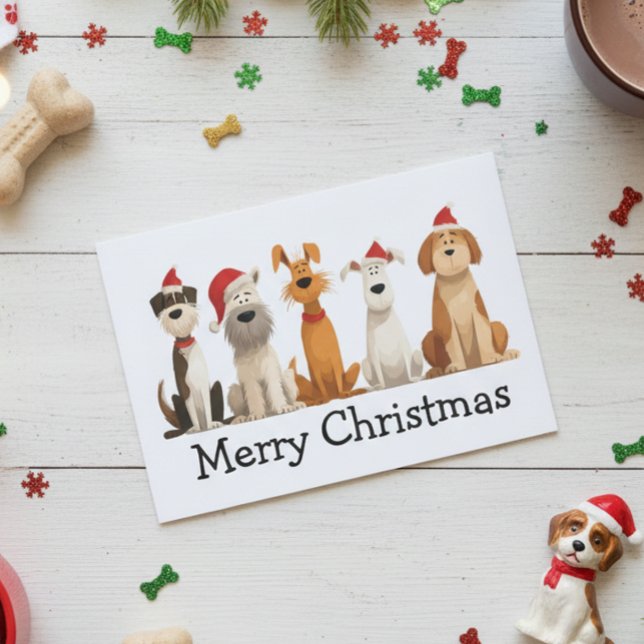 Carte Chiens de Noël (Créateur téléchargé)
