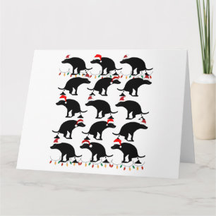 Carte Chiens de Noël qui font caca drôles