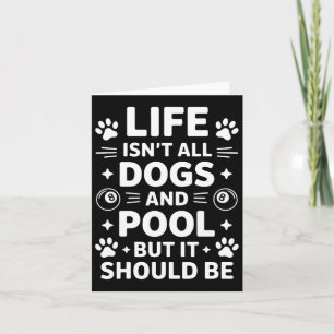 Carte Chiens Et Billard Billard Billard Amusant Piscine