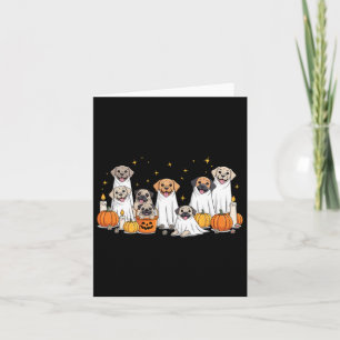 Carte Chiens Fantômes Mignons Chiens Habillés En Fantôme