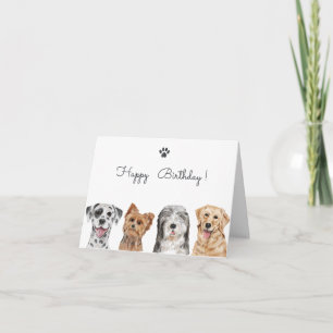 Carte Chiens mignons 