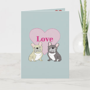 Carte Chiens mignons Amour