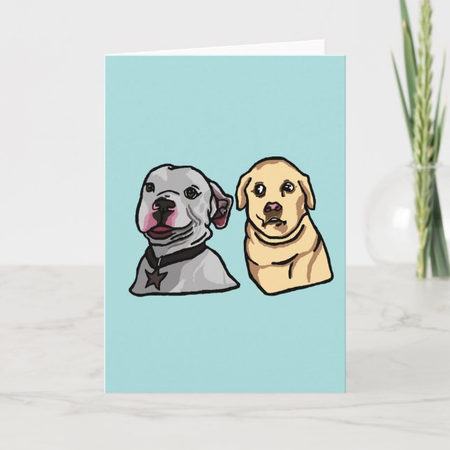 Carte Chiens Mignons Mèmes (Devant)