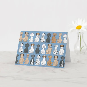 Carte Chiens souriants