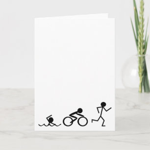 Carte Chiffres des bâtons de triathlon