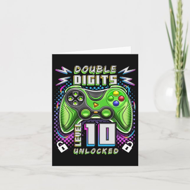 Carte Chiffres Niveau 10 Jeu vidéo déverrouillé 10e anni (Devant)