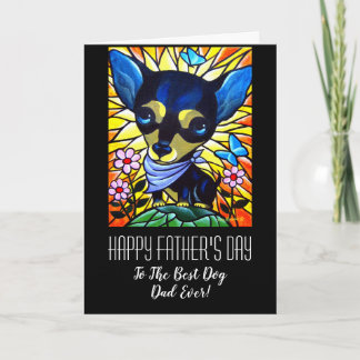 Carte Chihuahua Bonne Fête des pères Au Meilleur Papa Ch