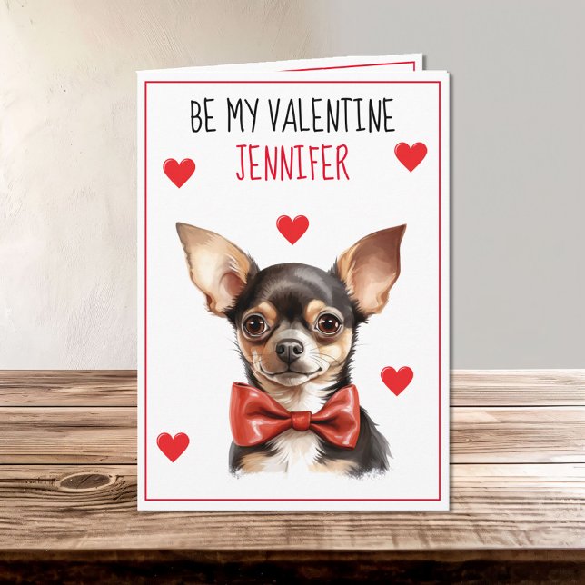 Carte Chihuahua Chien Je t'ai malmené Valentine (Créateur téléchargé)