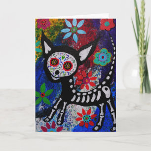 Carte Chihuahua Dia De los Muertos par Prisarts