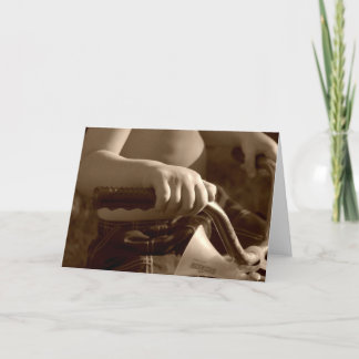 Carte child hands on tricycle