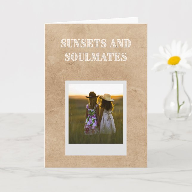 Carte Childhood friends, Sisters, Soulmates Card (Petite plante)